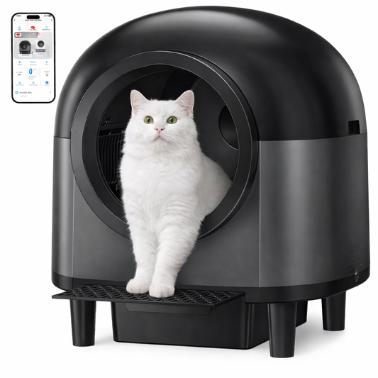 Automatic Cat Litter Box with Wi-Fi and App Control