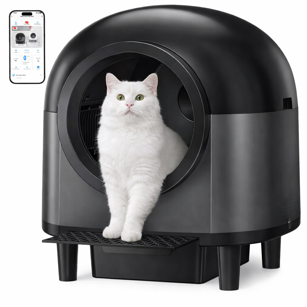 Automatic Cat Litter Box with Wi-Fi and App Control