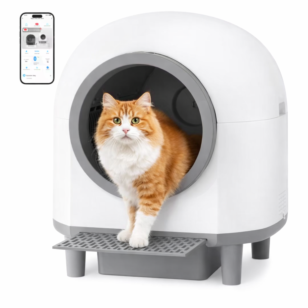 Automatic Cat Litter Box with Wi-Fi and App Control